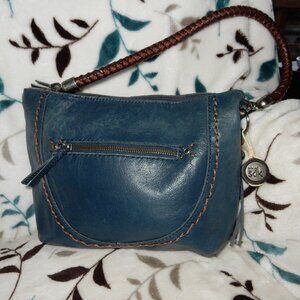 Sak, blue leather bag